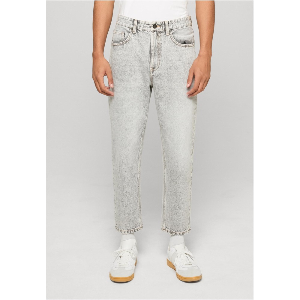 Urban Classics - Heavy Loose Jeans Hose gerades bein - Silberfarben